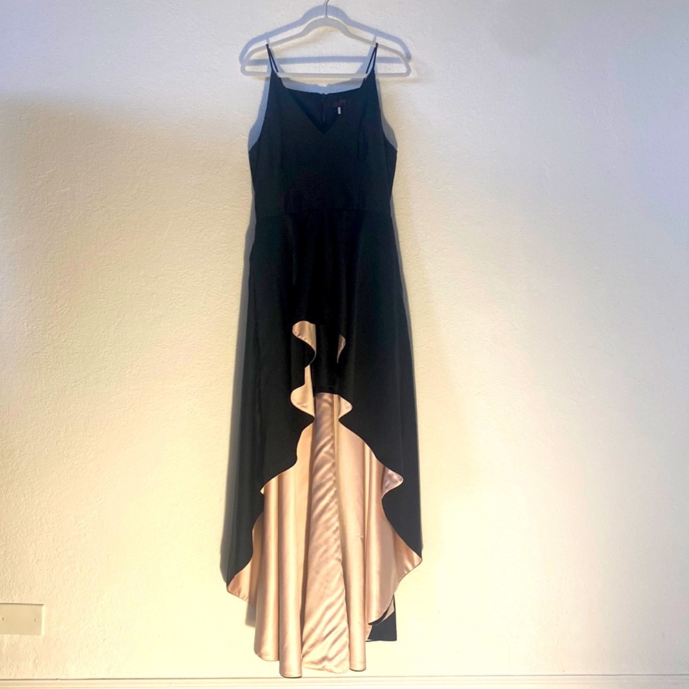 Nah Knanh Black & Pink Hi-Lo Gown - Sz 12